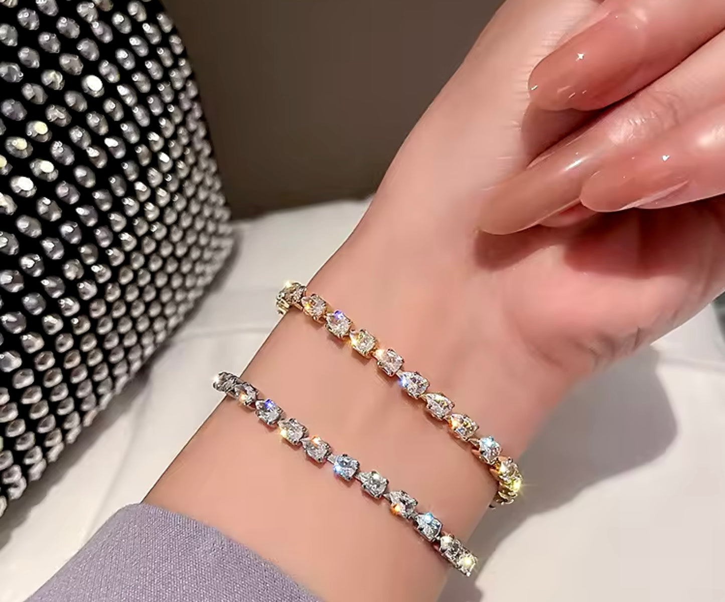 Clear Pear Bracelet